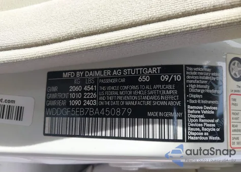 2011 Mercedes-Benz C 300 Sport from USA, damaged, VIN WDDGF5EB7BA450879